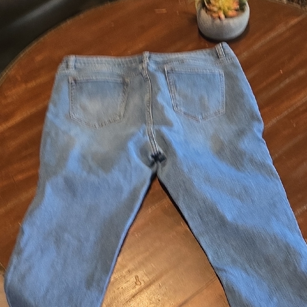 New York & Co. SOHO Distressed Light Blue Women's Skinny Jeans #938 - Picture 7 of 13